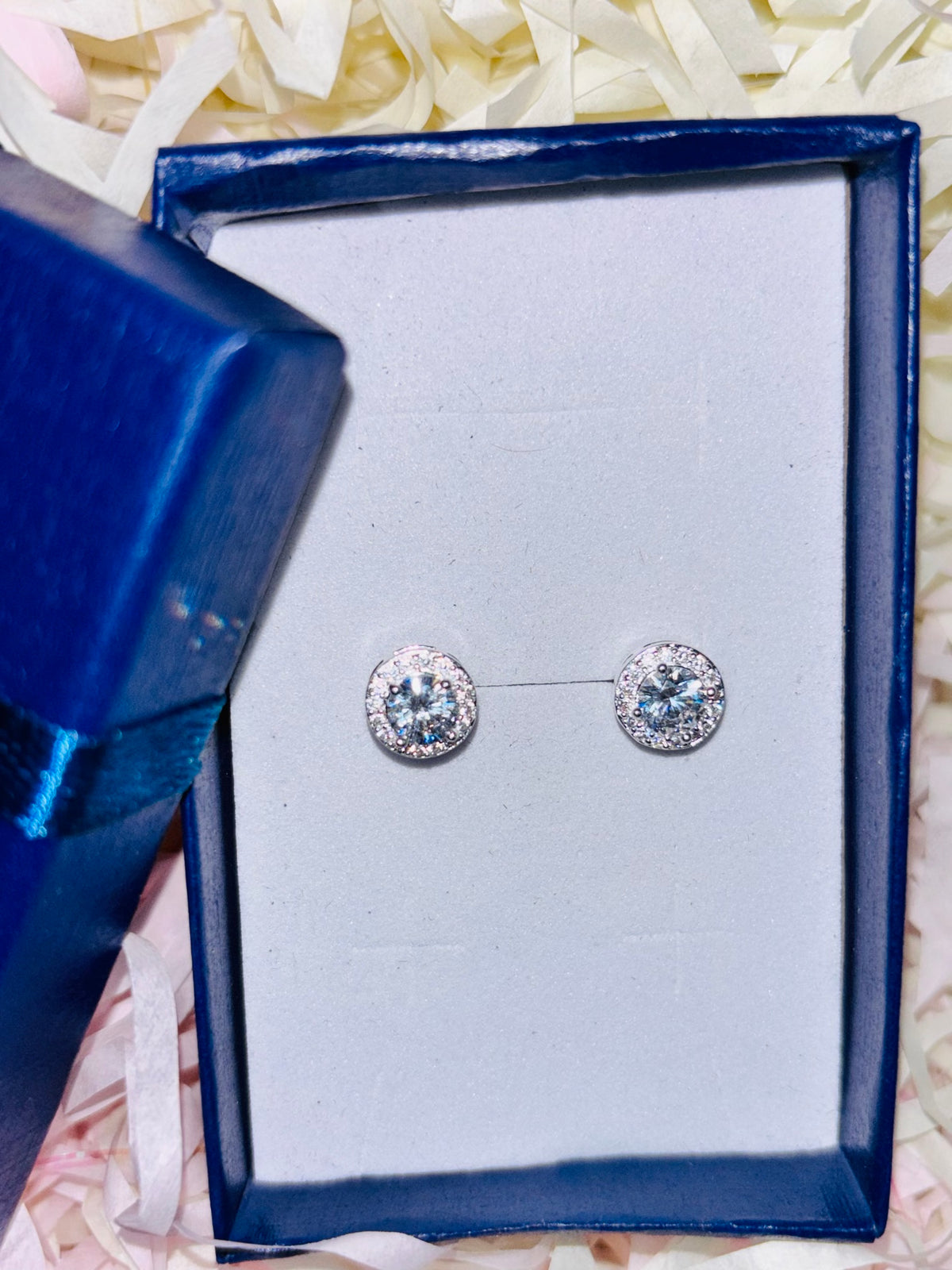 Aros de plata 925 - Punto de luz con halo