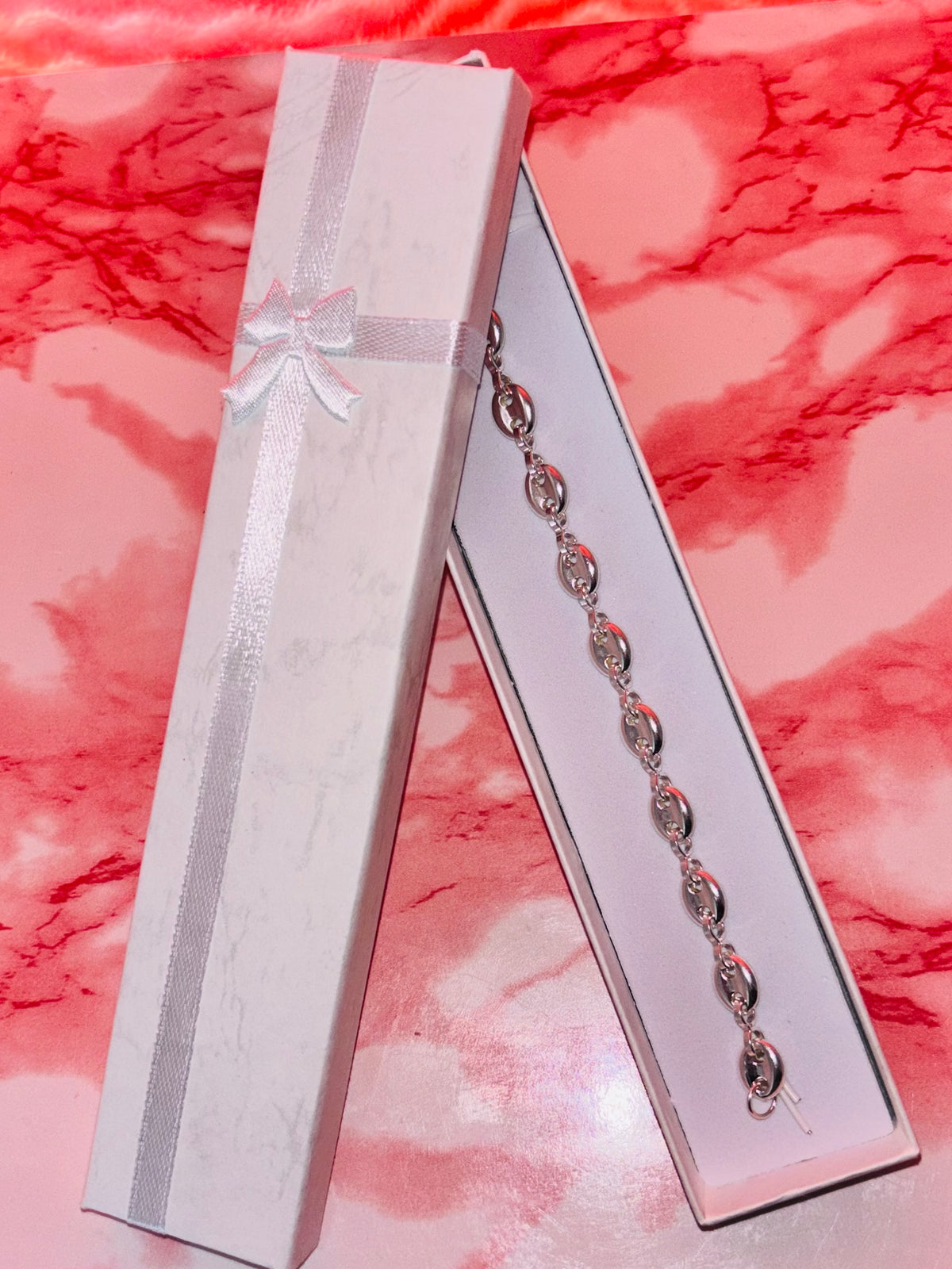 Pulsera de plata 925 - Tejido grano de café