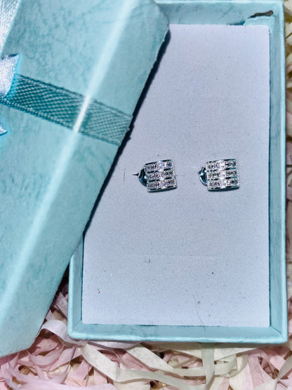 Aros de plata 925 - Barril / Cilindro plano