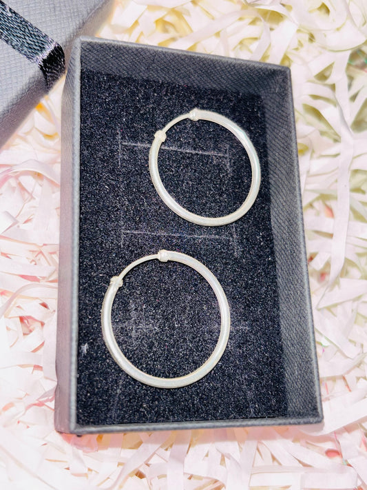 Aros de plata 925 - Argollas balinesas