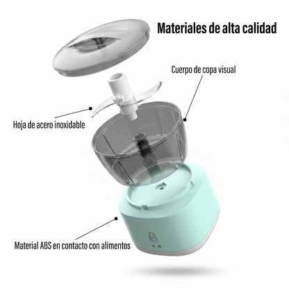 Mini picadora eléctrica recargable