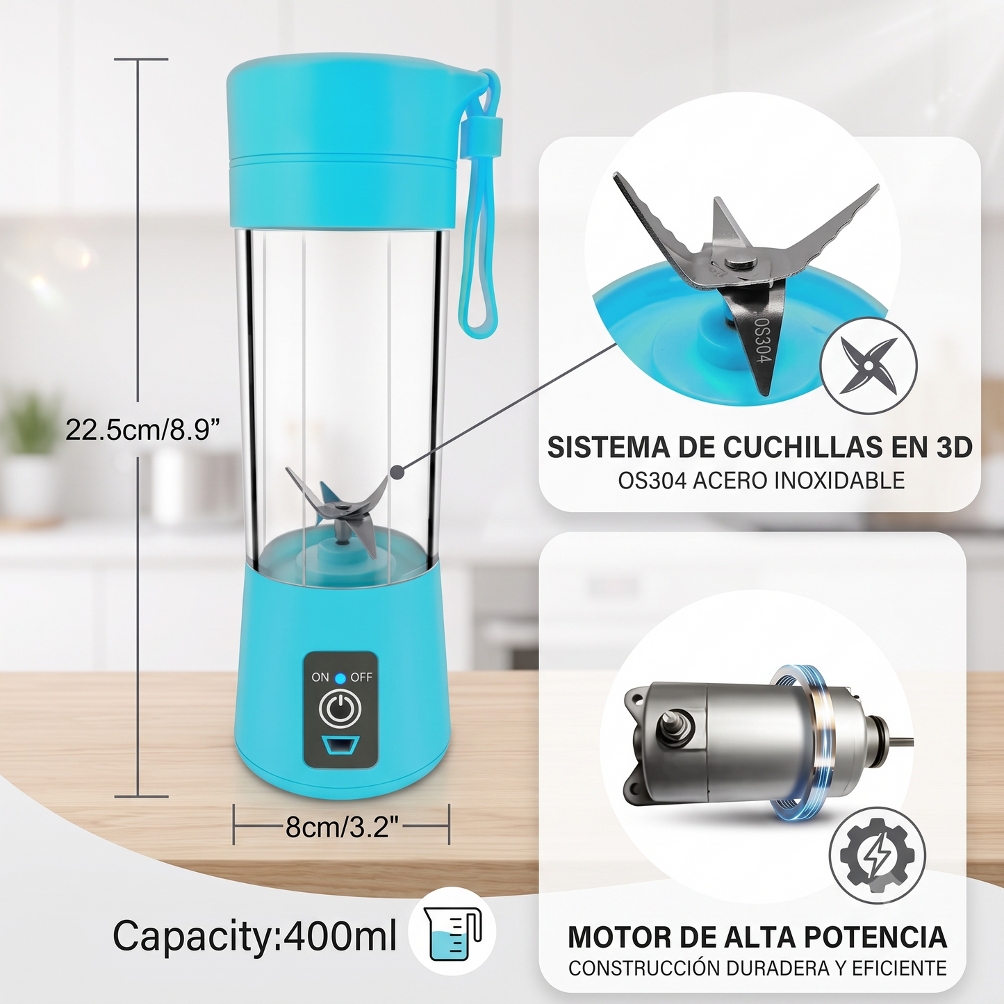 Licuadora Portátil 400ml